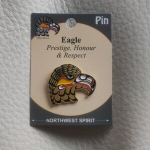 'Eagle' Pin Indigenous Design by Francis Horne Sr., Coast Salish